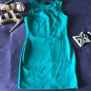 ASOS Teal Cut out dress